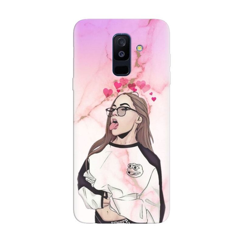 Husa silicon pentru Samsung Galaxy A6 Plus 2018, Bad Girl