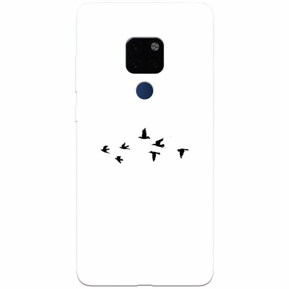 Husa silicon pentru Huawei Mate 20, Birds