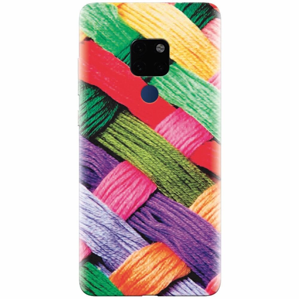 Husa silicon pentru Huawei Mate 20, Colorful Woolen Art