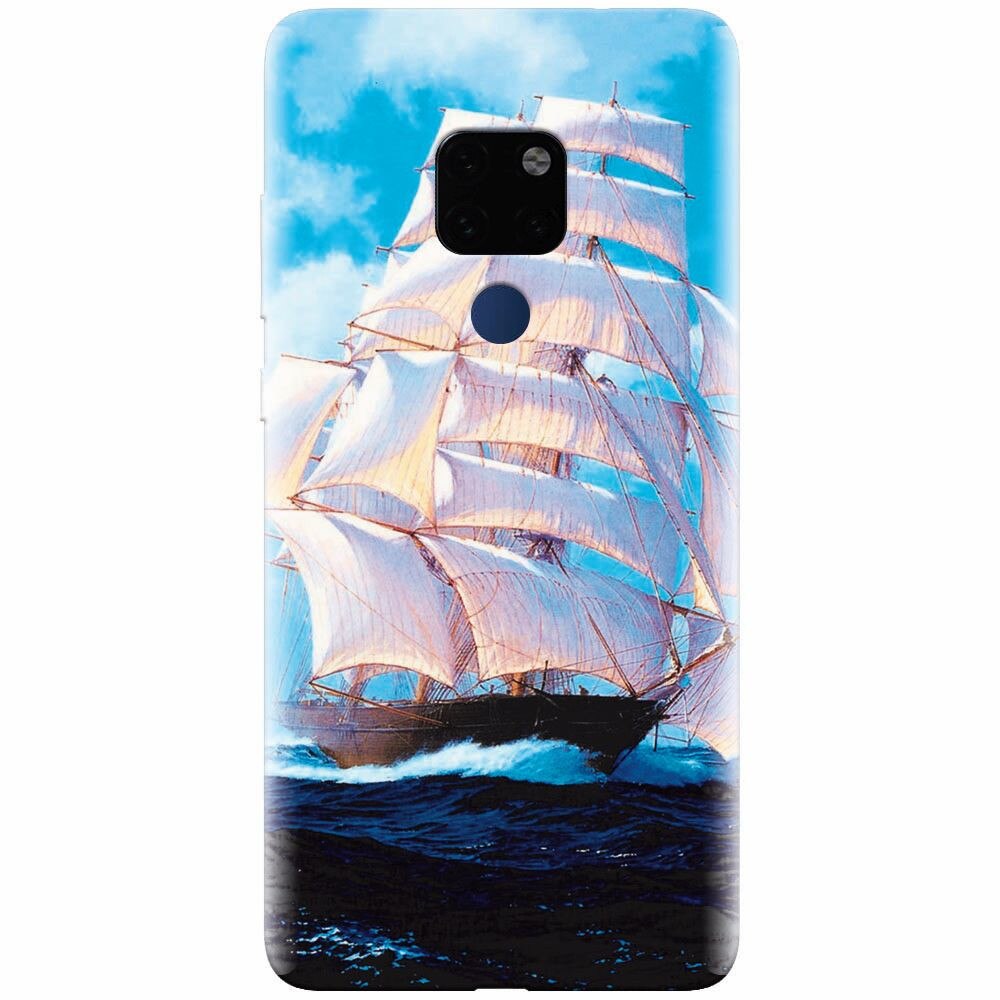 Husa silicon pentru Huawei Mate 20, Attractive Art Of Ships