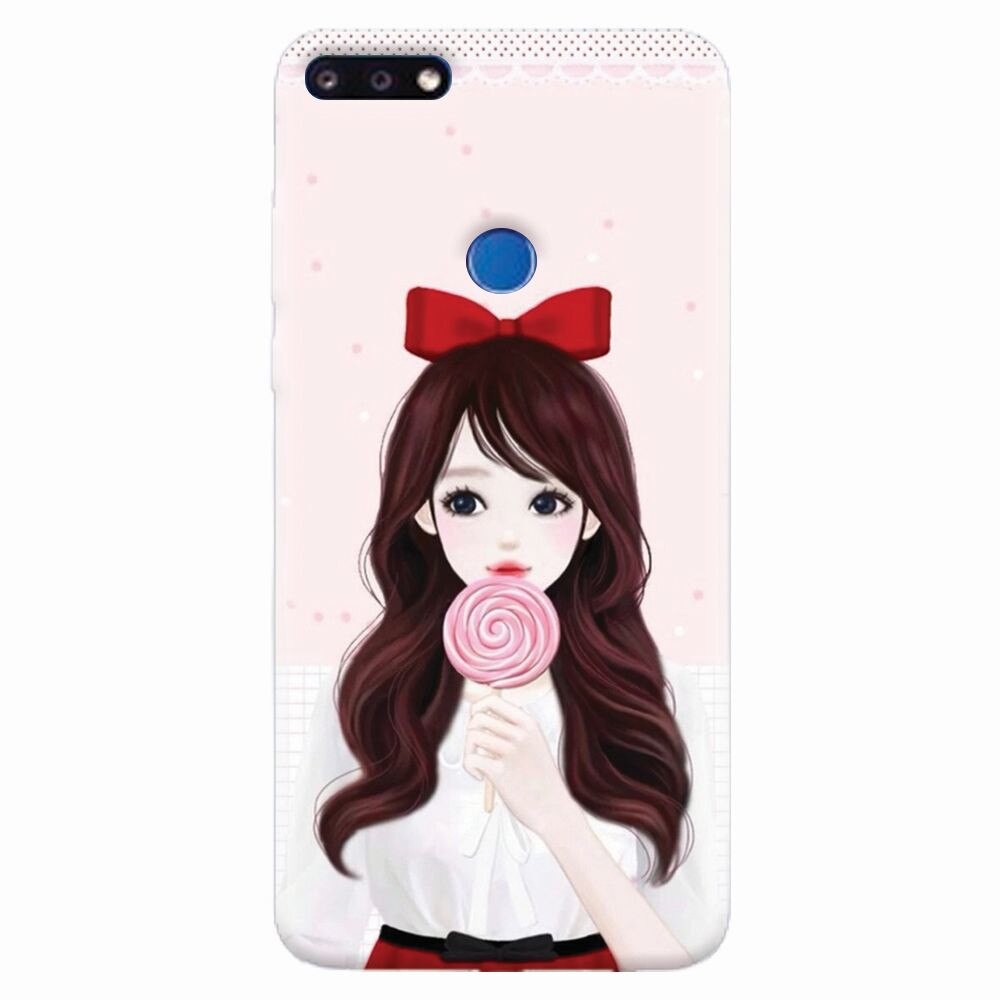 Husa silicon pentru Huawei Y7 Prime 2018, Girly 001