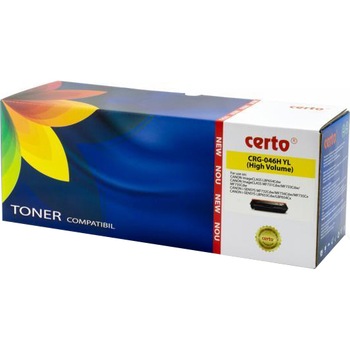 Cartus toner Certo CRG046HY, Yellow, 5.000 pagini, compatibil cu CANON LBP 653CDW Cartus toner Certo CRG046HY, Yellow, 5.000 pagini, compatibil cu CANON LBP 653CDW