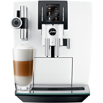 Espressor automat Jura J6, 15 bari, 2.1 l, 250 gr, rasnita AromaG3, 13 specialitati one touch, afisaj, Alb Espressor automat Jura J6, 15 bari, 2.1 l, 250 gr, rasnita AromaG3, 13 specialitati one touch, afisaj, Alb