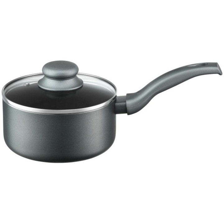 Cratita cu capac Ambition Graphite, invelis ILAG Basic, 16 cm, 1.5 L