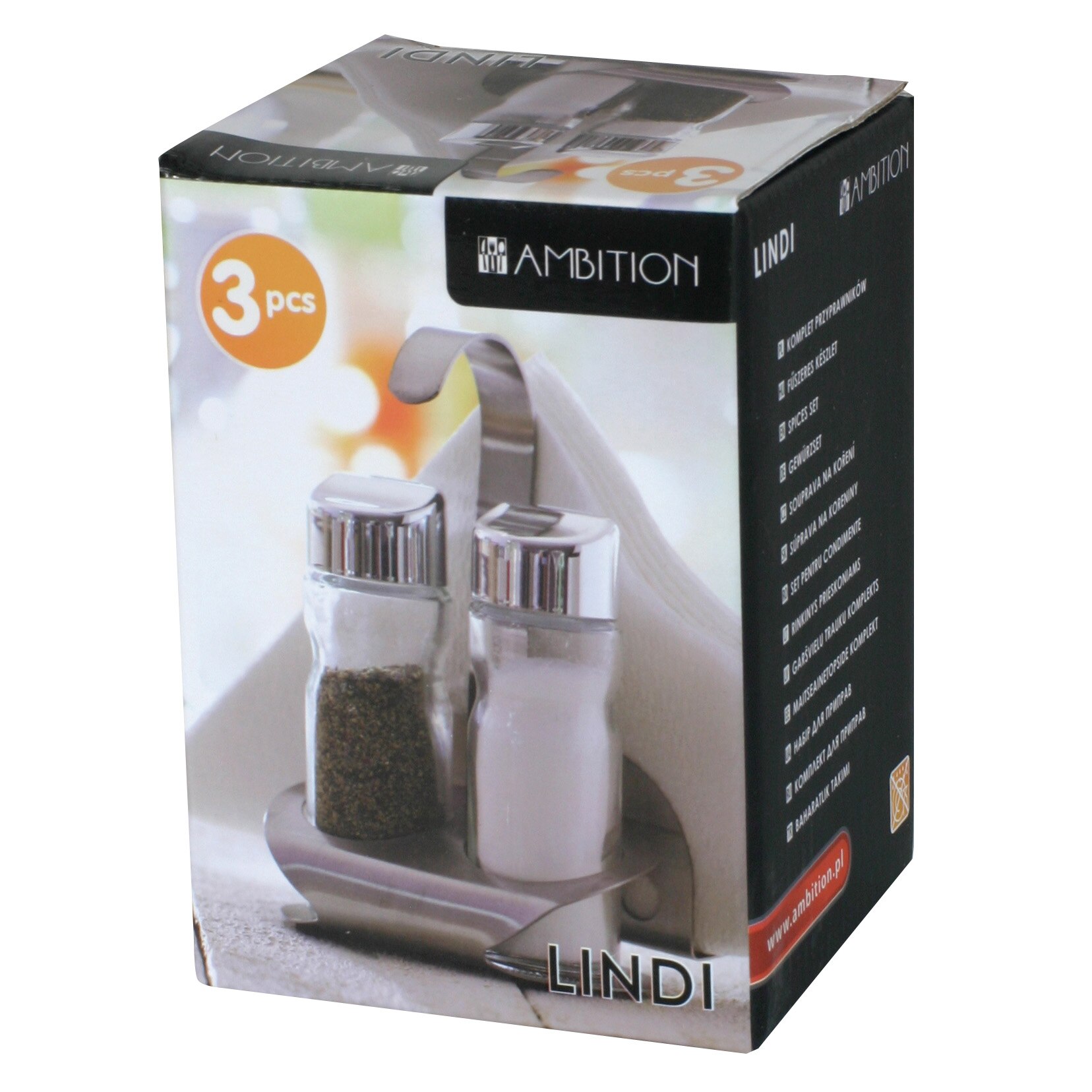 Set condimente Ambition, lindi, 3 piese