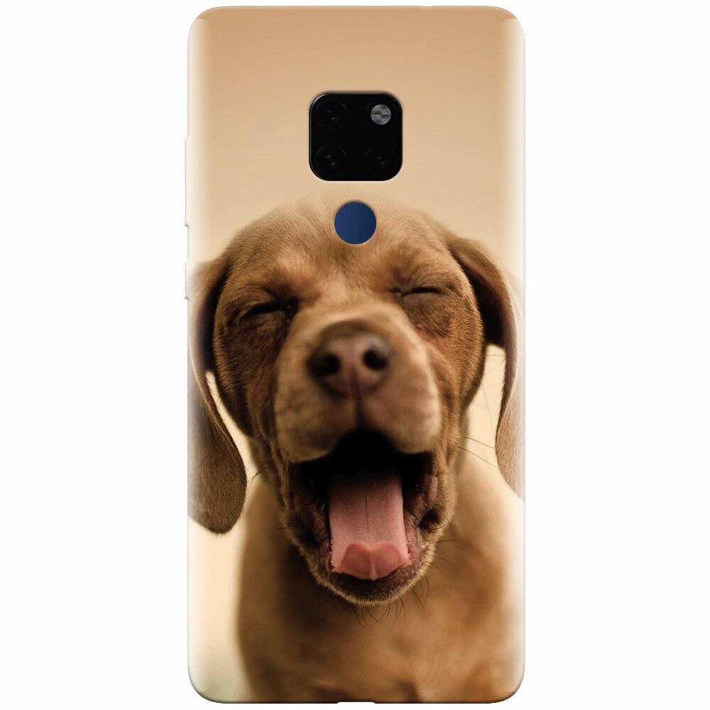 Husa silicon pentru Huawei Mate 20, Cute Yawning Puppy