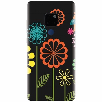 Husa silicon pentru Huawei Mate 20, Colorful Spring Birds Flowers Vectors Husa silicon pentru Huawei Mate 20, Colorful Spring Birds Flowers Vectors