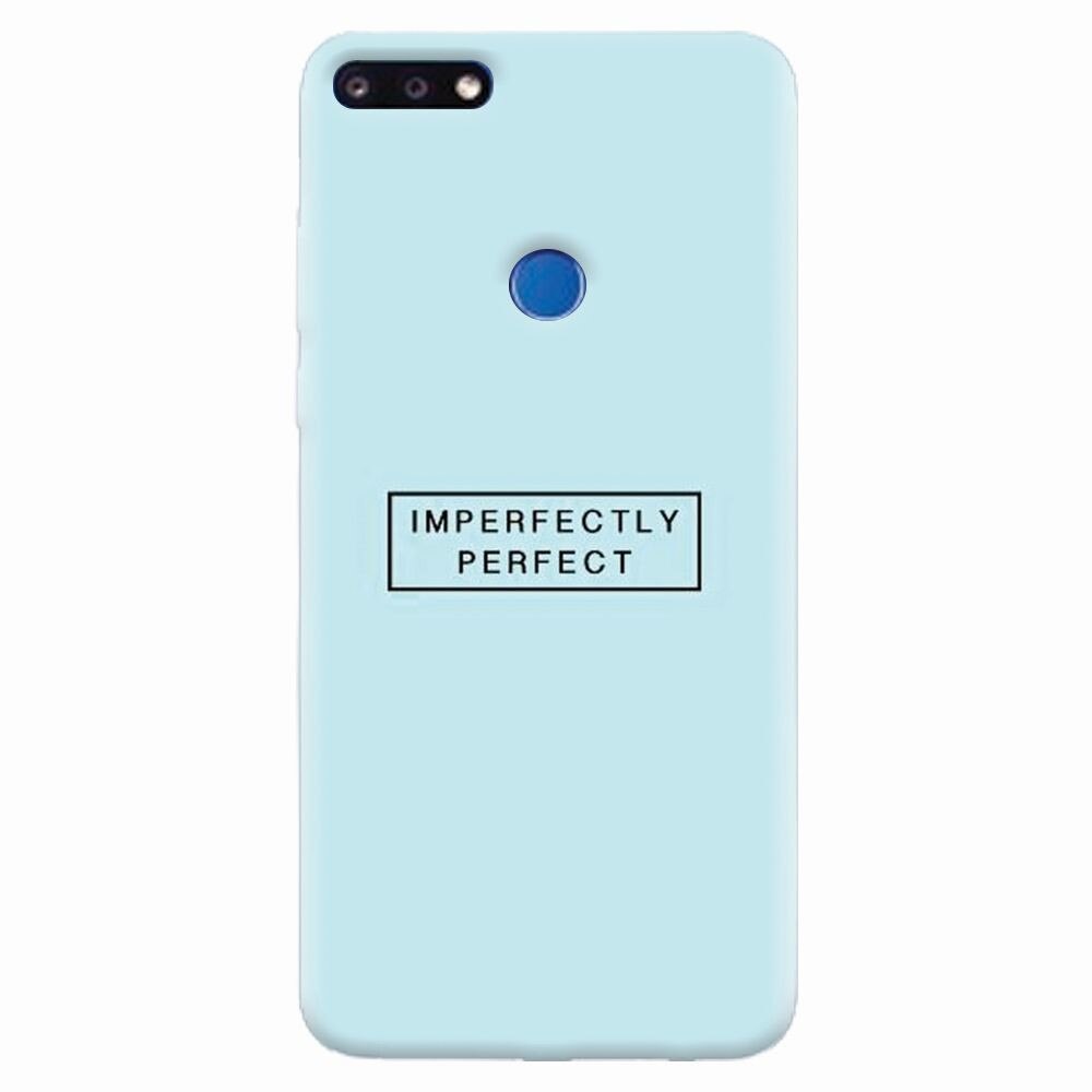 Husa silicon pentru Huawei Y7 Prime 2018, Imperfectly Perfect