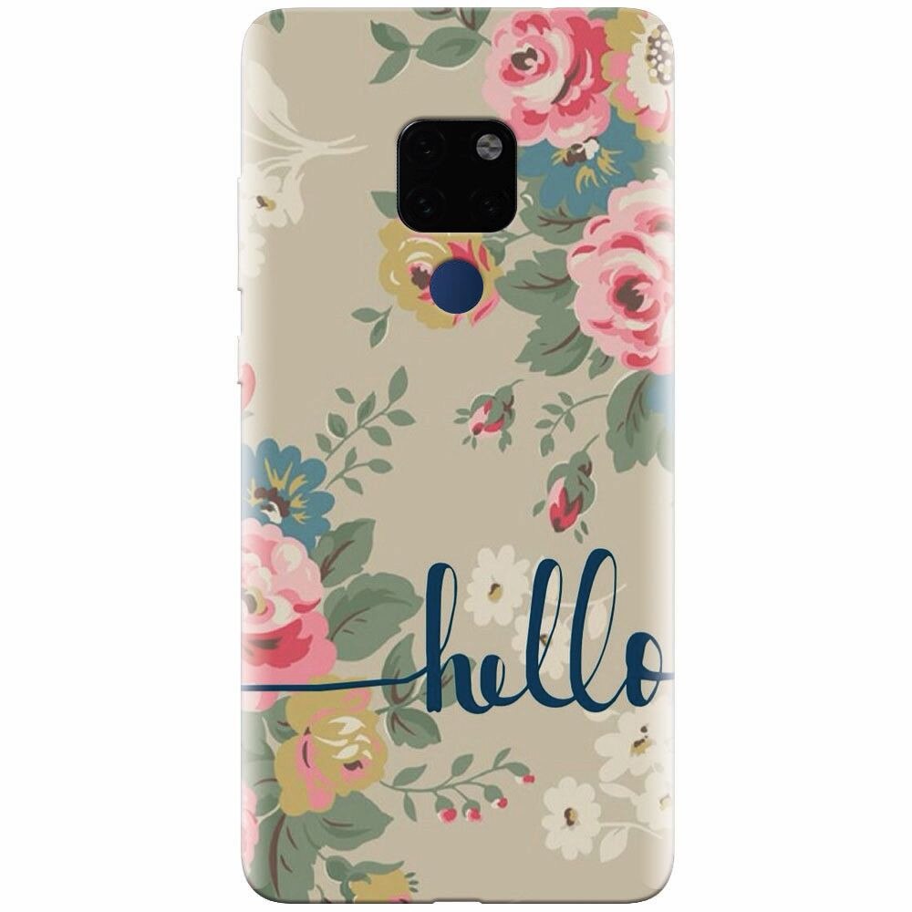 Husa silicon pentru Huawei Mate 20, Cute Flower Phone