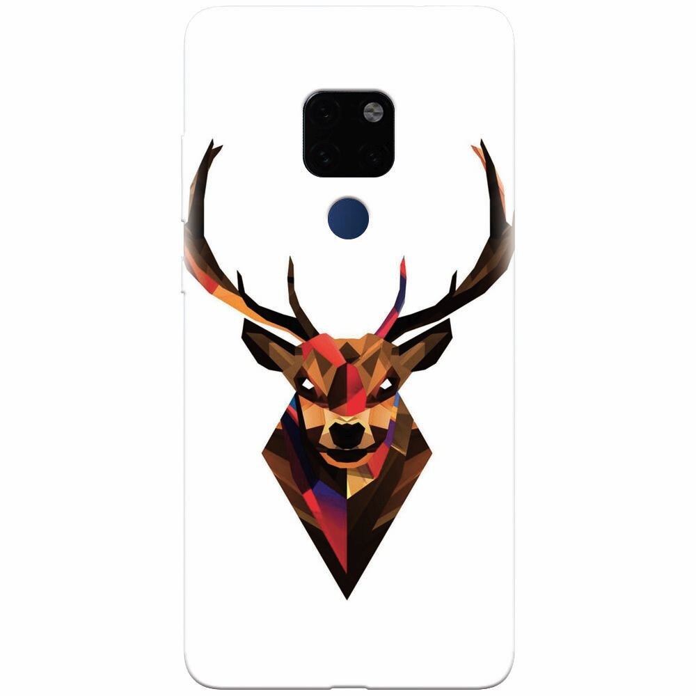Husa silicon pentru Huawei Mate 20, Geometric Tibetan Antelope