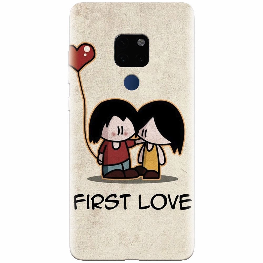 Husa silicon pentru Huawei Mate 20, First Love Great Lock Screen