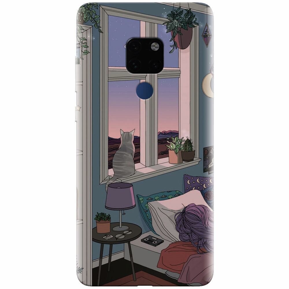 Husa silicon pentru Huawei Mate 20, Girl Room