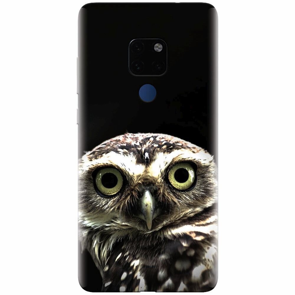 Husa silicon pentru Huawei Mate 20, Owl In The Dark