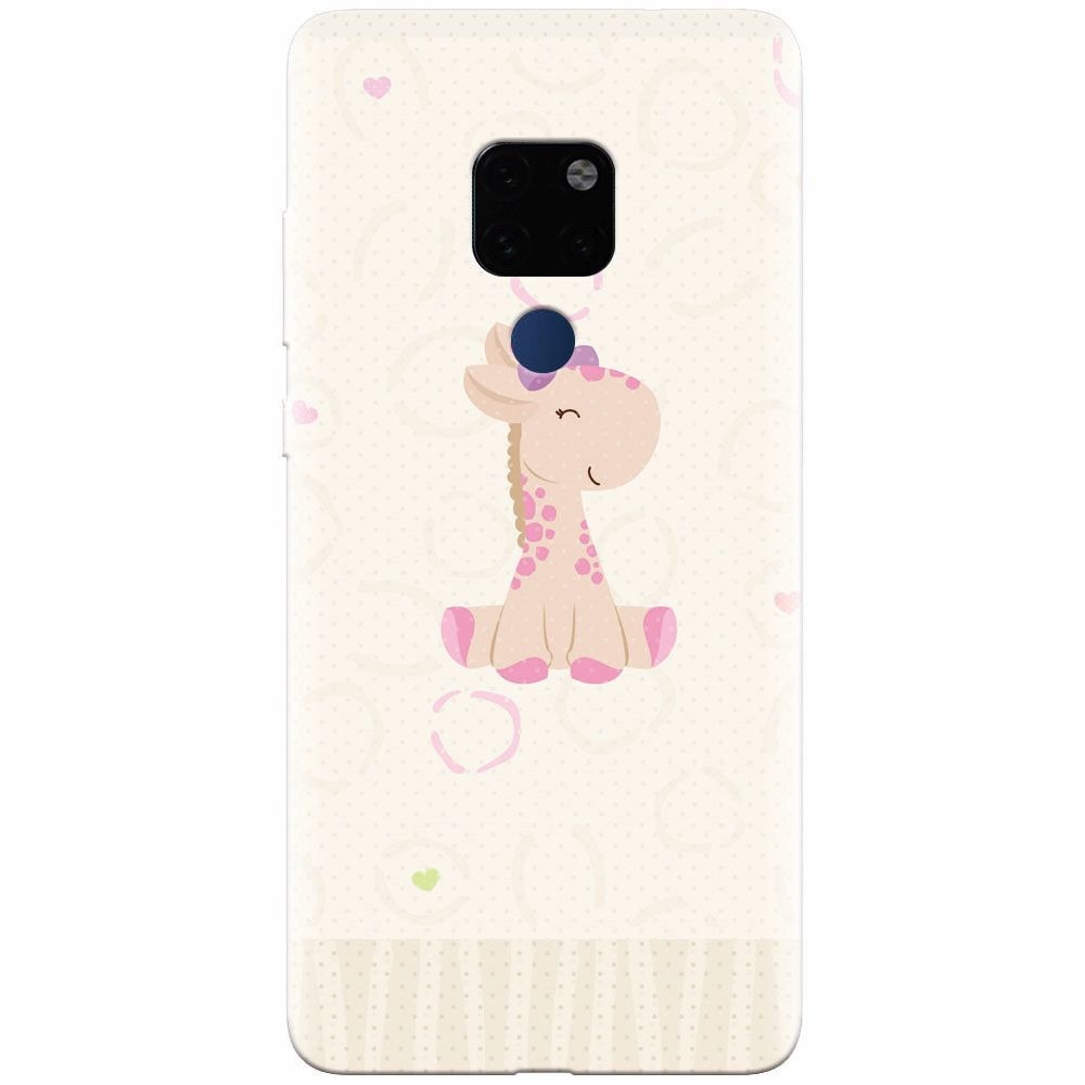 Husa silicon pentru Huawei Mate 20, Giraffe Cute
