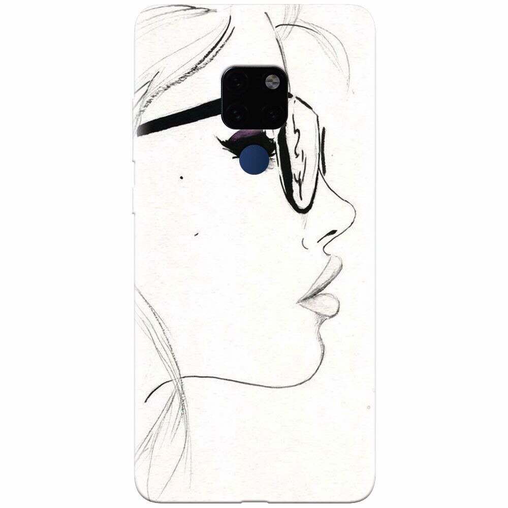 Husa silicon pentru Huawei Mate 20, Girl Face