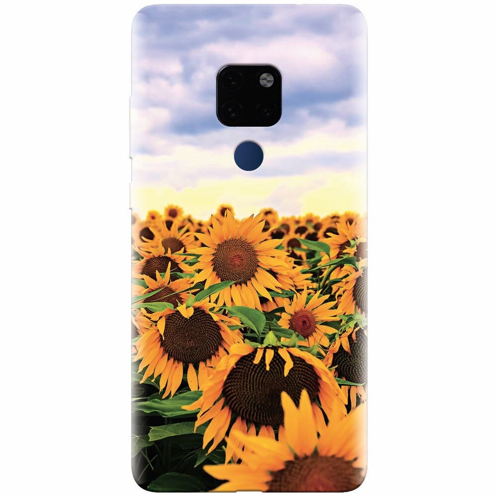 Husa silicon pentru Huawei Mate 20, Sunflowers