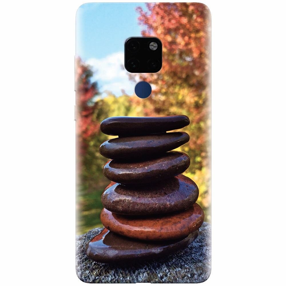 Husa silicon pentru Huawei Mate 20, Stacking Stones