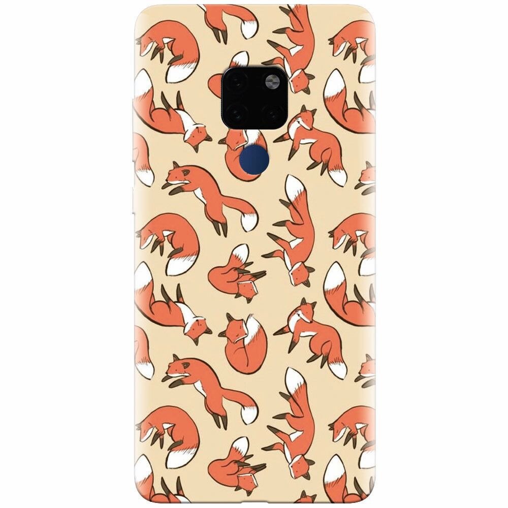 Husa silicon pentru Huawei Mate 20, Red Foxes