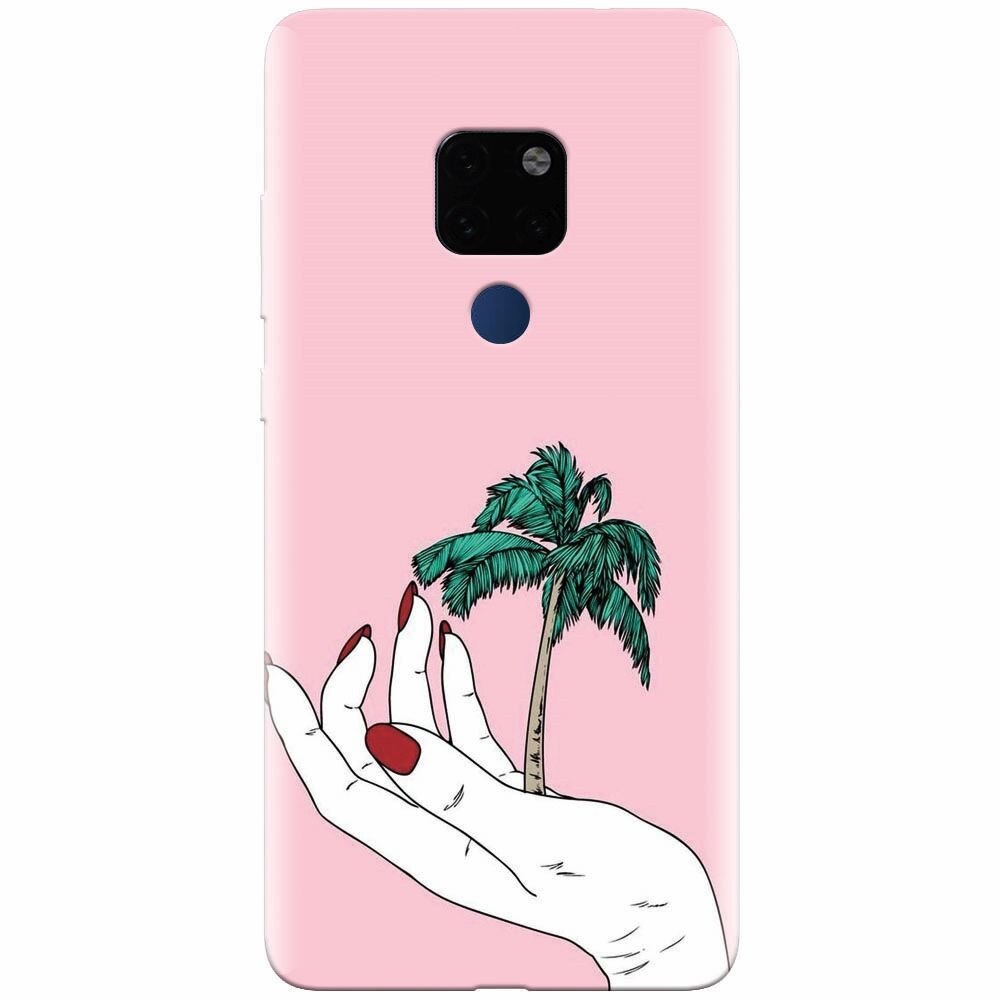 Husa silicon pentru Huawei Mate 20, Palm Tree