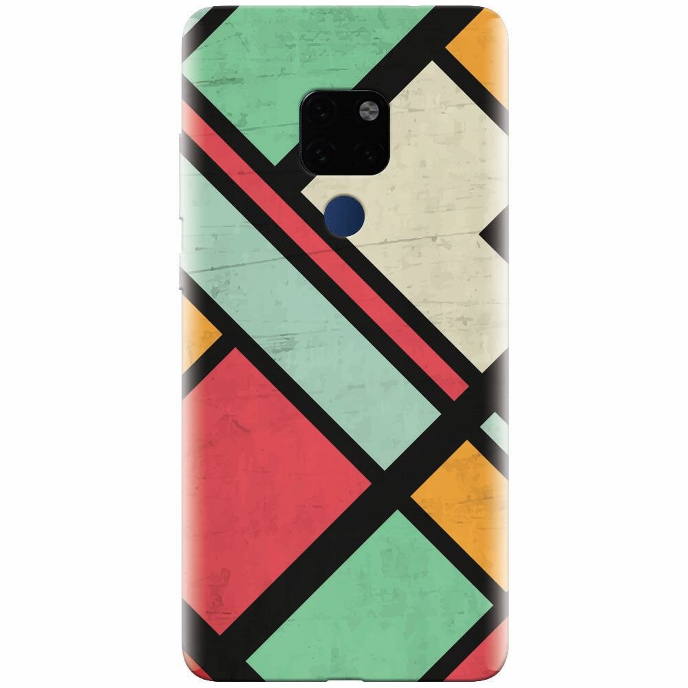 Husa silicon pentru Huawei Mate 20, Retro Grunge