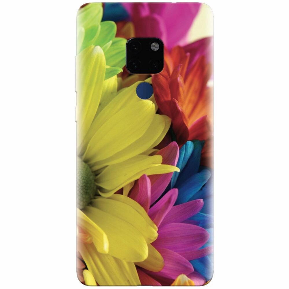 Husa silicon pentru Huawei Mate 20, Flower