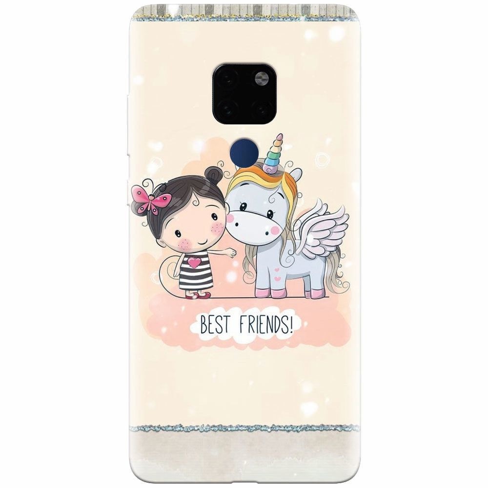 Husa silicon pentru Huawei Mate 20, Best Friends