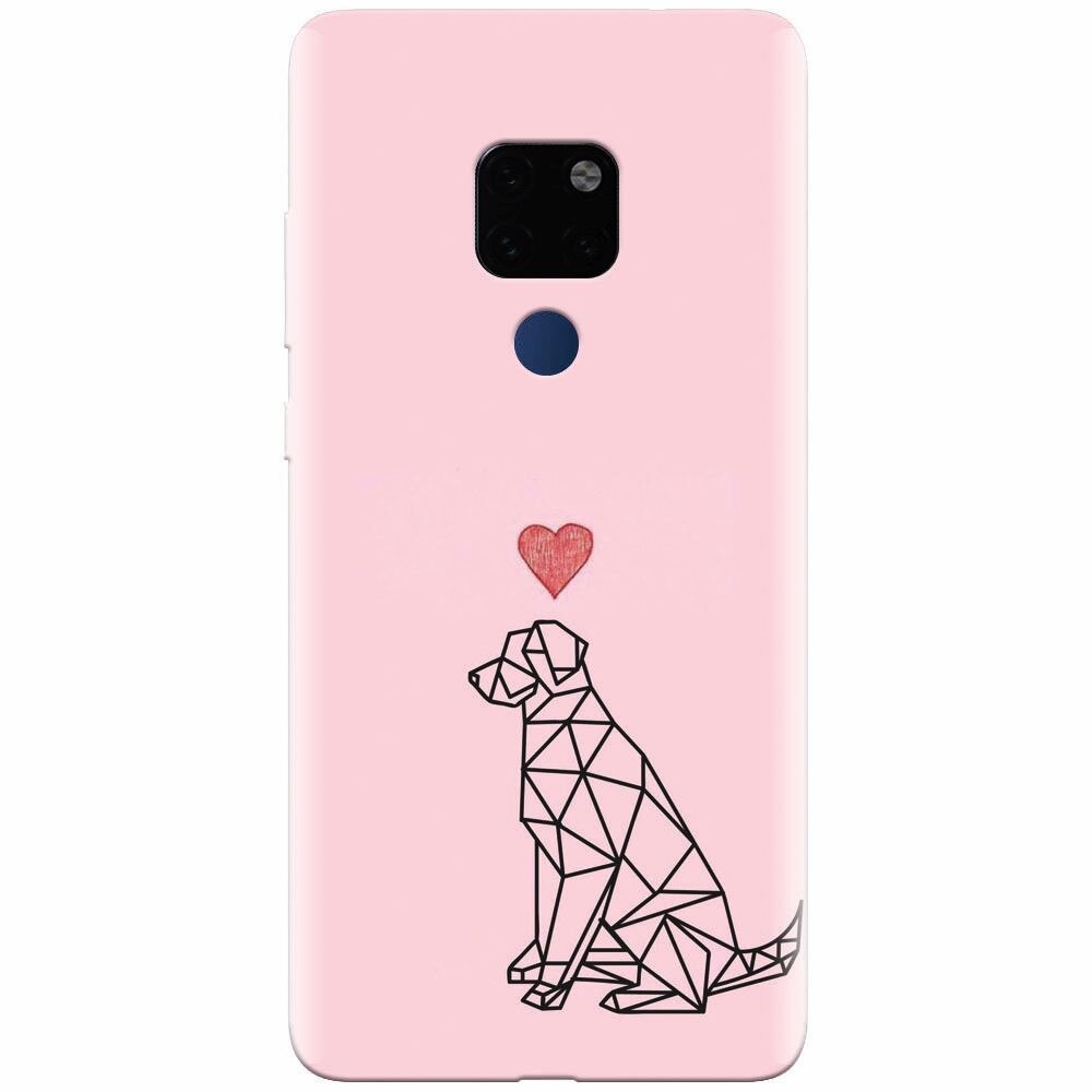 Husa silicon pentru Huawei Mate 20, Love Dog