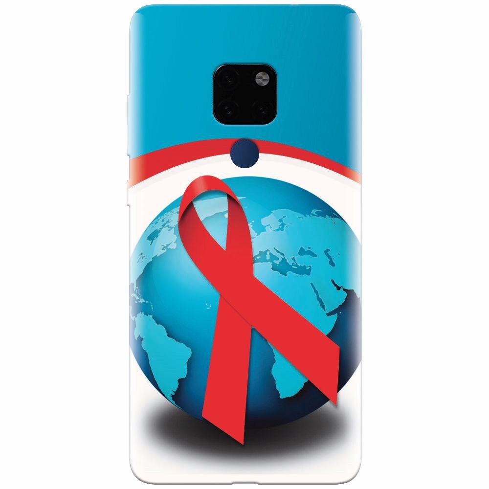 Husa silicon pentru Huawei Mate 20, World Aids Day