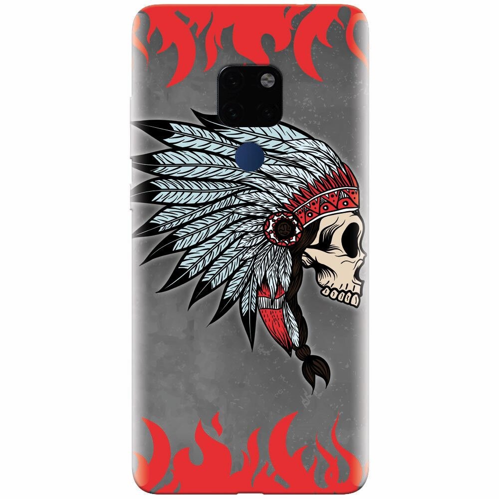 Husa silicon pentru Huawei Mate 20, Indian Skull