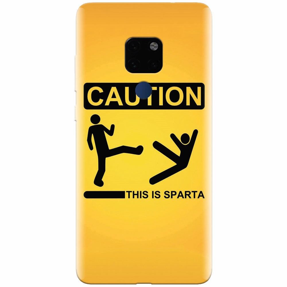 Husa silicon pentru Huawei Mate 20, This Is Sparta Funny Illustration