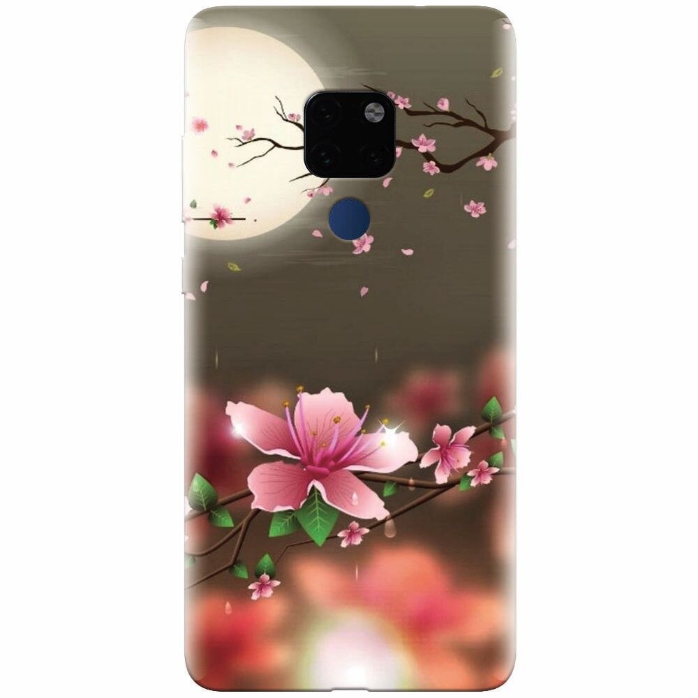 Husa silicon pentru Huawei Mate 20, Flowers 101