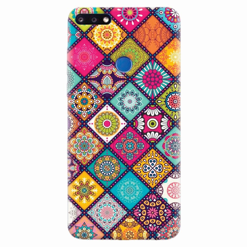 Husa silicon pentru Huawei Y7 Prime 2018, Mandala Pattern