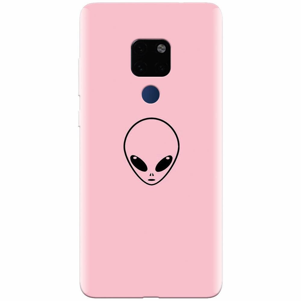 Husa silicon pentru Huawei Mate 20, Pink Alien