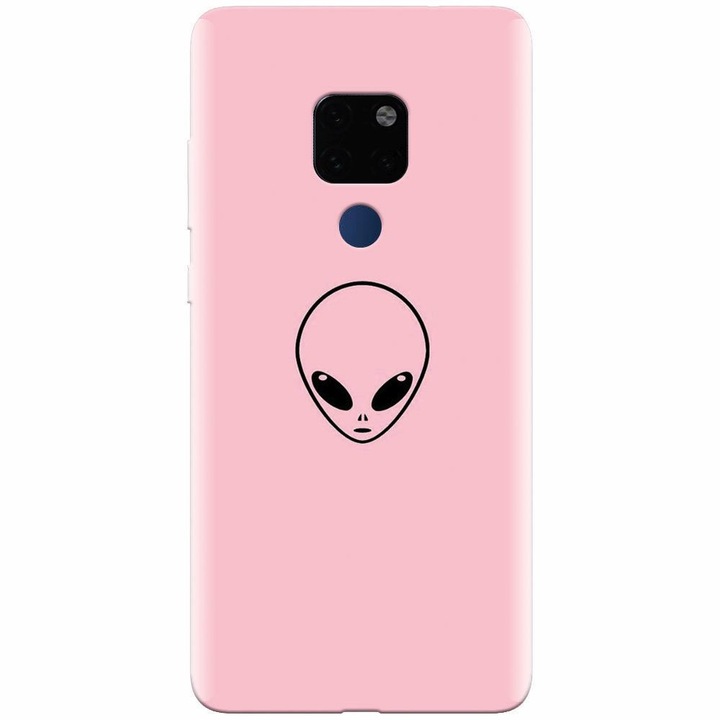 Husa silicon pentru Huawei Mate 20, Pink Alien