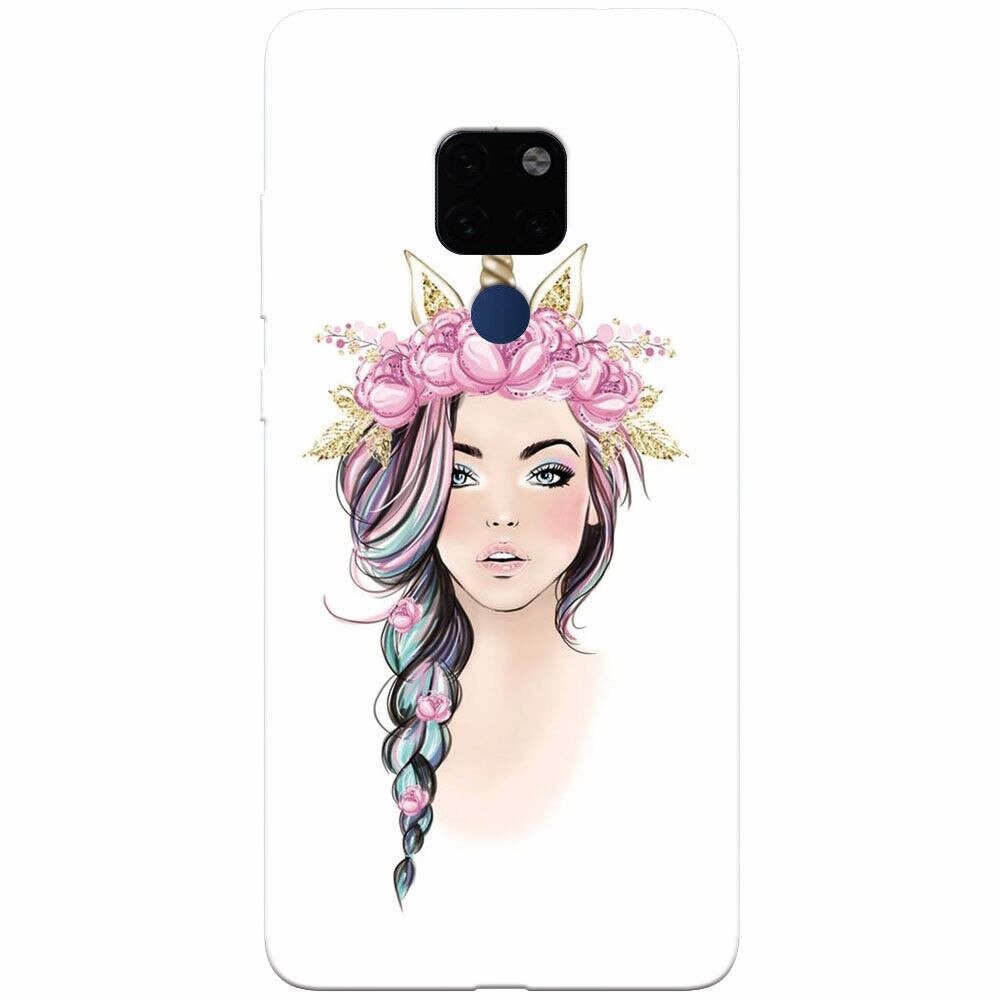 Husa silicon pentru Huawei Mate 20, Unicorn Girl