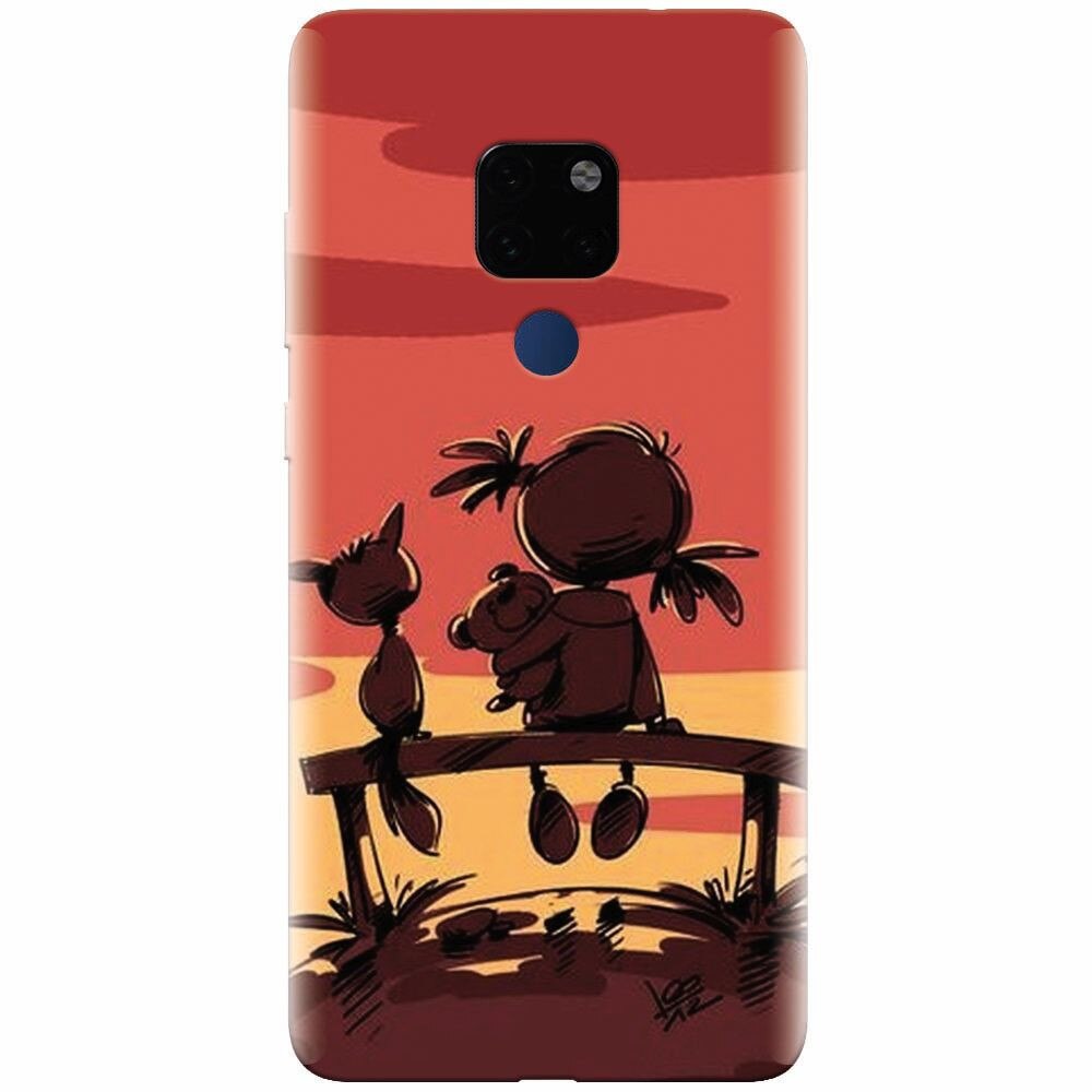 Husa silicon pentru Huawei Mate 20, Lovely Sunsets