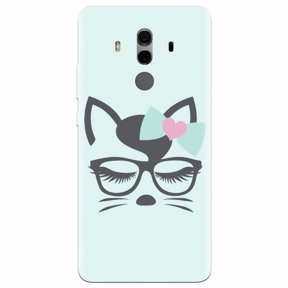 Husa silicon pentru Huawei Mate 10, Angel Cat