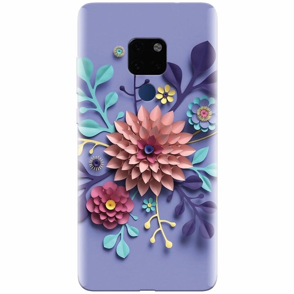 Husa silicon pentru Huawei Mate 20, Flower Artwork