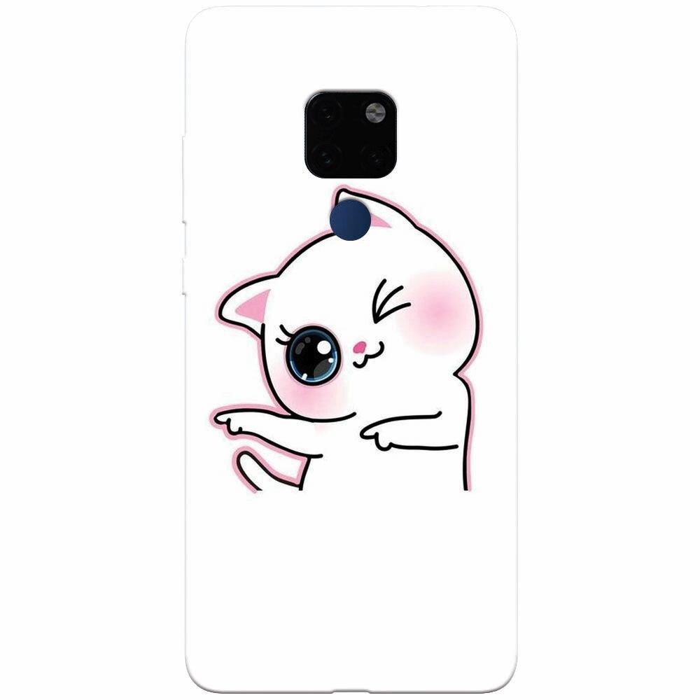 Husa silicon pentru Huawei Mate 20, Cute Kitty