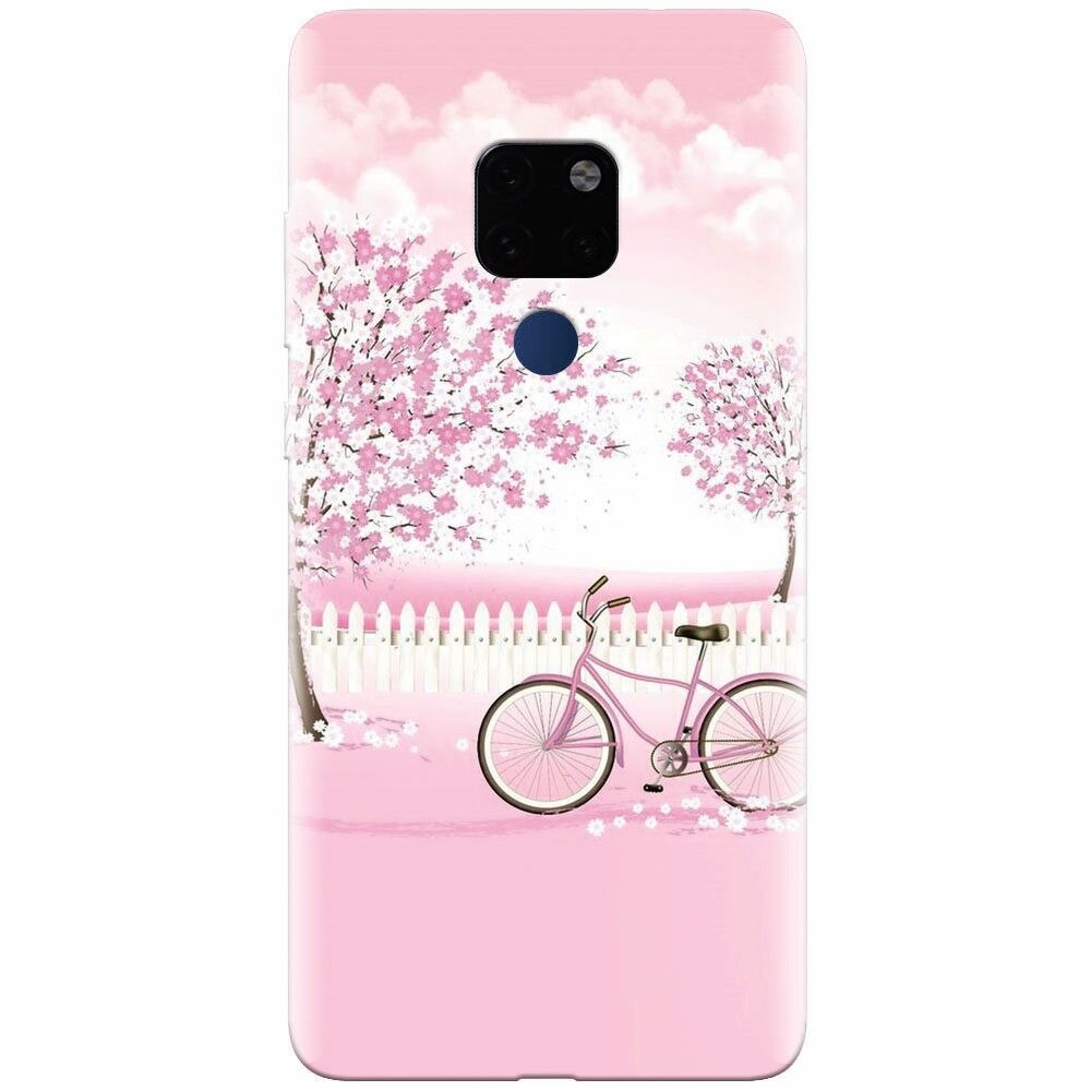 Husa silicon pentru Huawei Mate 20, Pink Spring