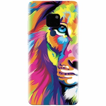 Husa silicon pentru Huawei Mate 20, Colorfull Lion 002 Husa silicon pentru Huawei Mate 20, Colorfull Lion 002