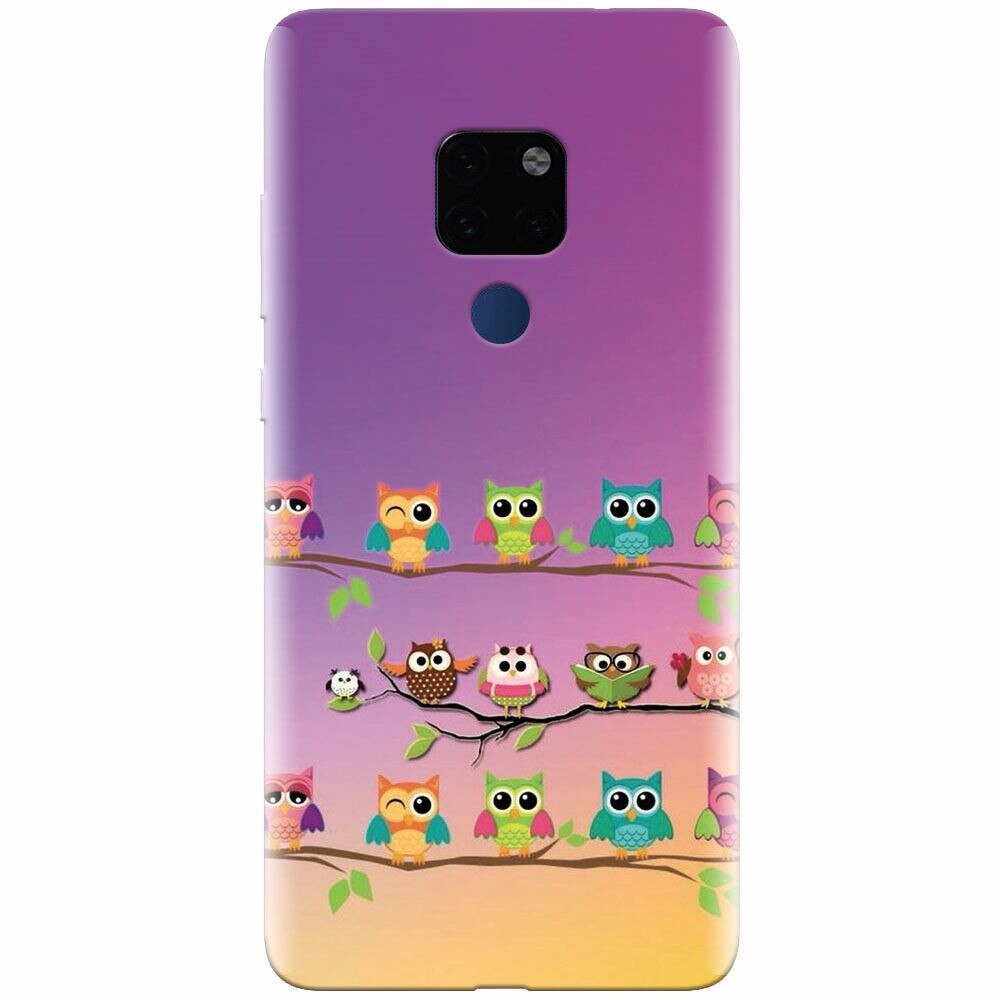 Husa silicon pentru Huawei Mate 20, Owls