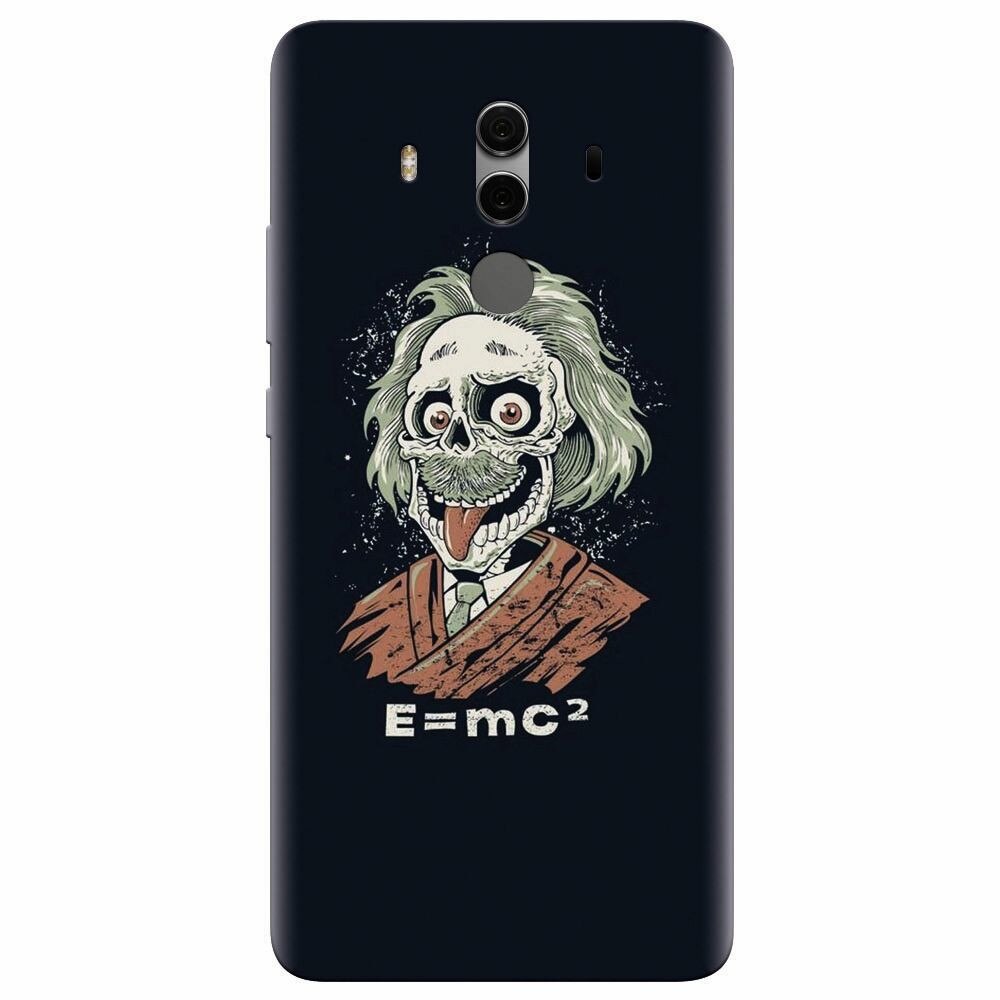 Husa silicon pentru Huawei Mate 10, Albert Einstein Caricature