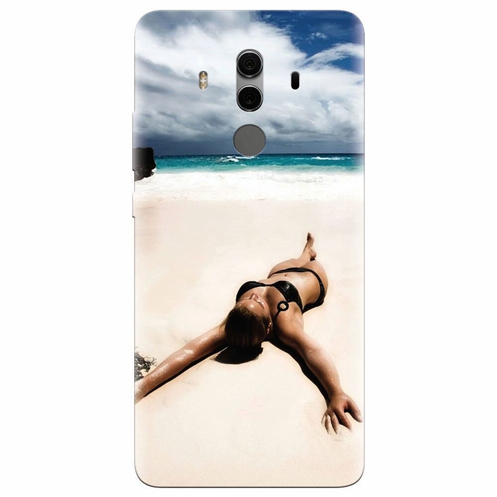 Husa silicon pentru Huawei Mate 10, Beach Lounging