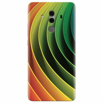 Husa silicon pentru Huawei Mate 10, 3D Multicolor Abstract Lines Husa silicon pentru Huawei Mate 10, 3D Multicolor Abstract Lines
