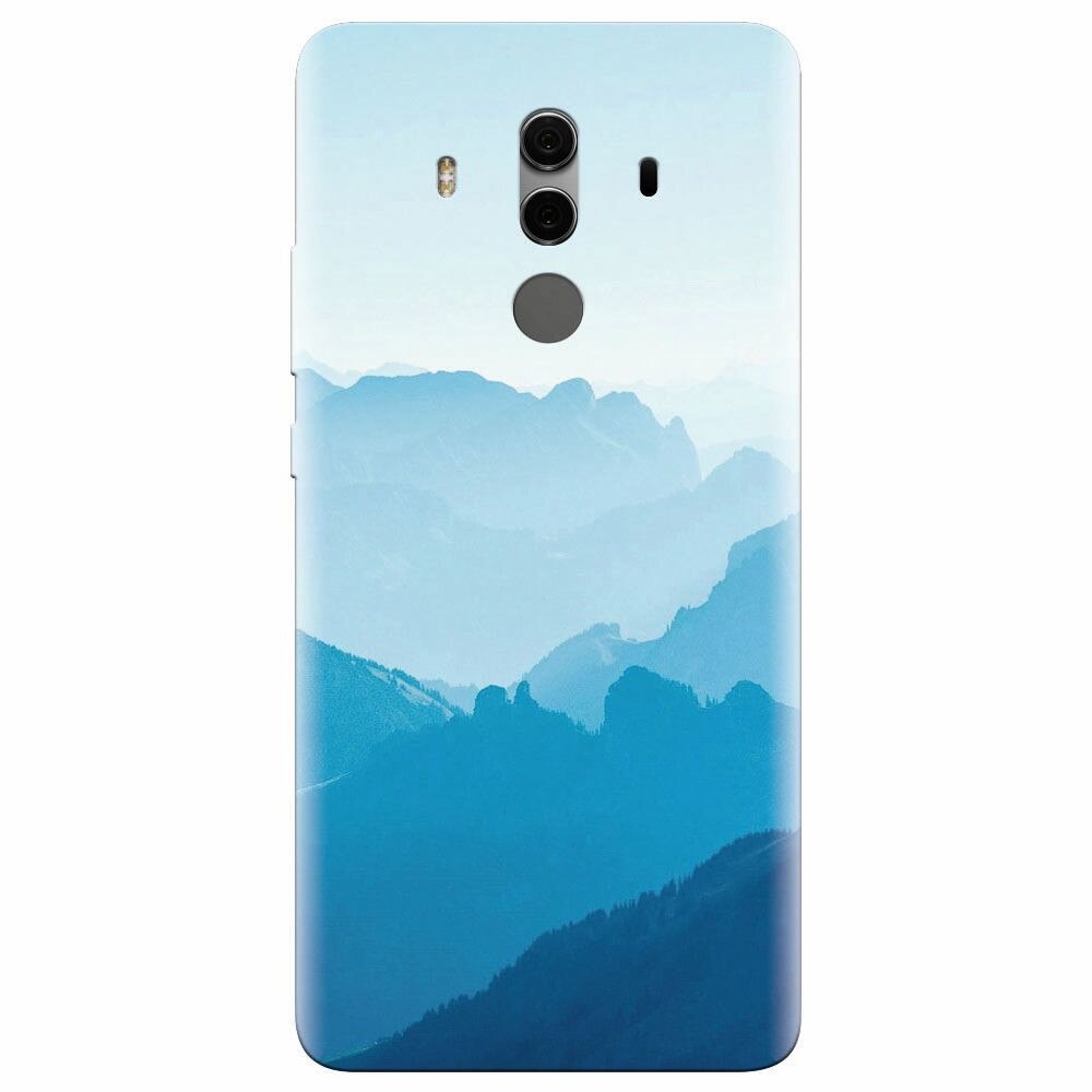 Husa silicon pentru Huawei Mate 10, Blue Mountain Crests