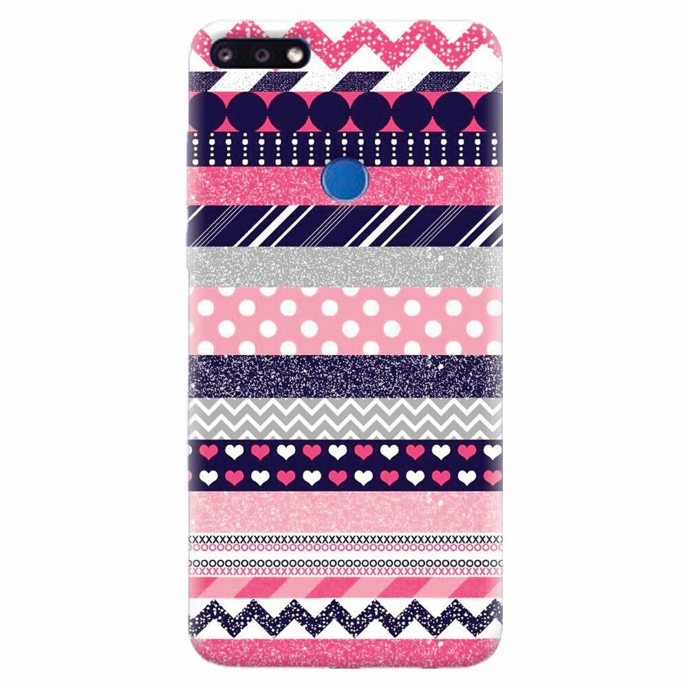 Husa silicon pentru Huawei Y7 Prime 2018, Love Pattern