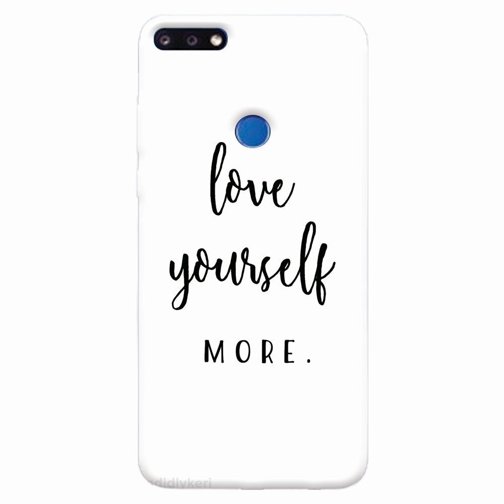Husa silicon pentru Huawei Y7 Prime 2018, Love Yourself More