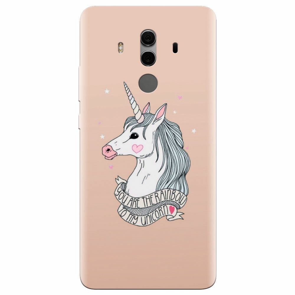 Husa silicon pentru Huawei Mate 10, Cute Rose Gold