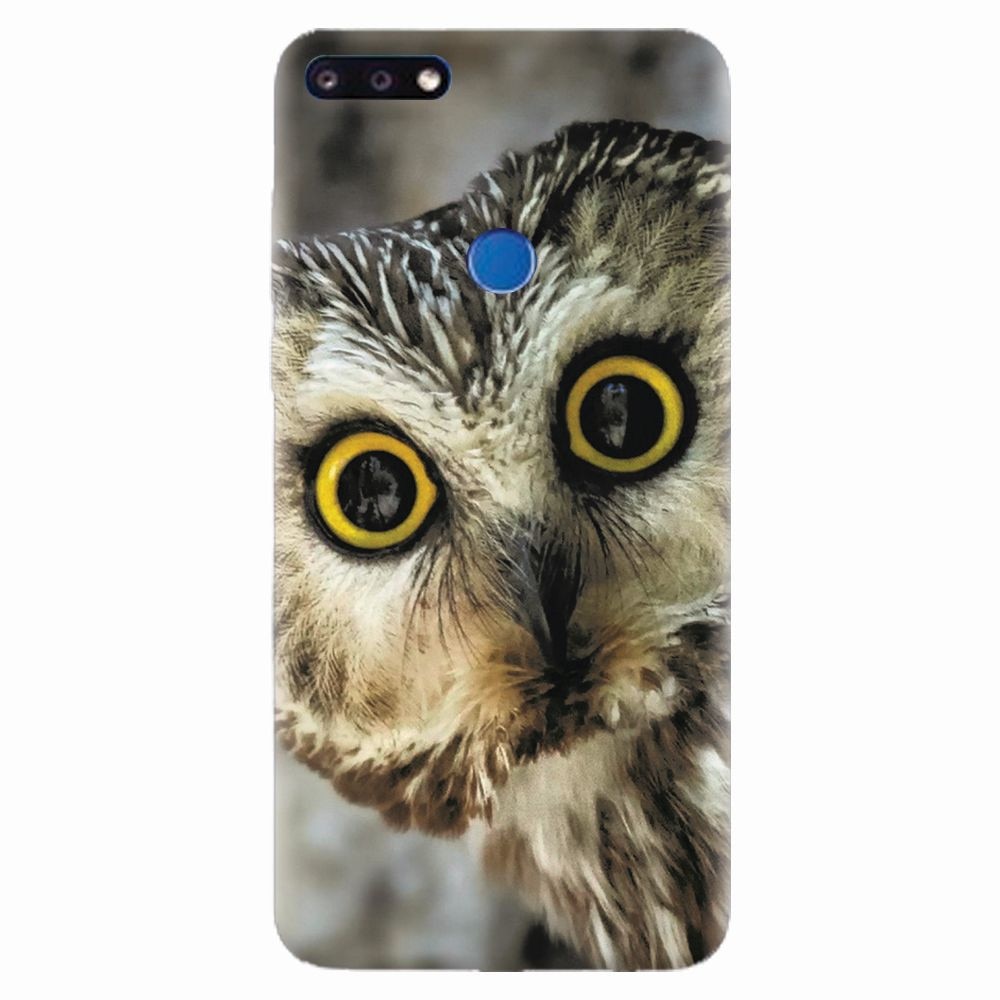 Husa silicon pentru Huawei Y7 Prime 2018, Owl